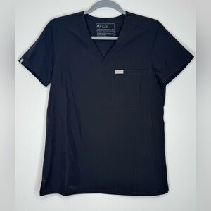 FIGS LIMITED RUN Catarina One-Pocket Scrub Top SilkySoft Women’s XS Black